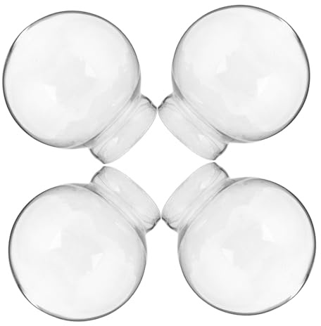 ABOOFAN 4 Pièces Boule à Neige Artisanale Coque Verre Transparent Kit De Création DIY Décoration De Table Centre De Table