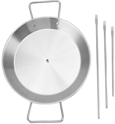 ANKROYU Supporto per spiedo verticale in acciaio inox con 3 punte, accessorio per griglia multiuso per forno affumicatore, barbecue, arrostimento di carne e verdure