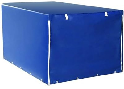 Hhfksci Bâche Remorque Imperméable sur Mesure De 0,35 Mm 260 X 140 X 100 Cm Protection Extérieure en PVC pour Wagons Cache-Bagages Couverture(Dark Blue)
