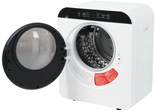 Secador de aire con UV + esterilización por calor, capacidad de 3-4,5 kg, 6 programas, doble dirección de giro, temporizador de 180 min, seguridad para niños, montaje en pared, ideal para ropa de bebé