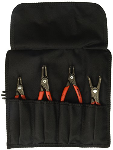 Knipex Tools 9K 00 80 21 US Precision Circlip Snap-Ring Pliers Set (4 Piece)