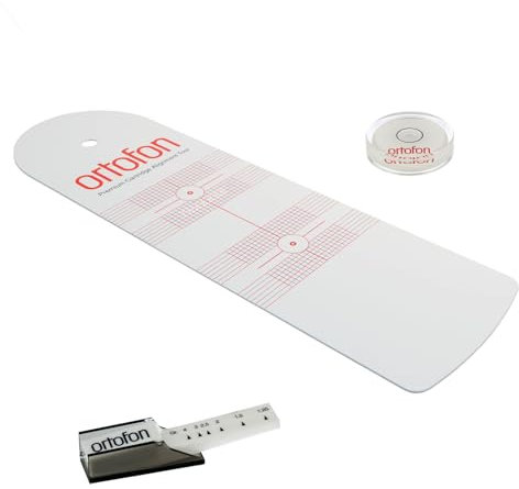 Ortofon Plattenspieler Justier- und Einstellungsset Tonarmwaage, Libelle und Premium SME Schablone