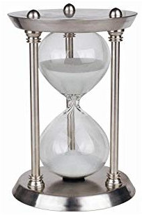 KOCH 11197 Sanduhr Classic, 60 Min, Edelstahl, Silber