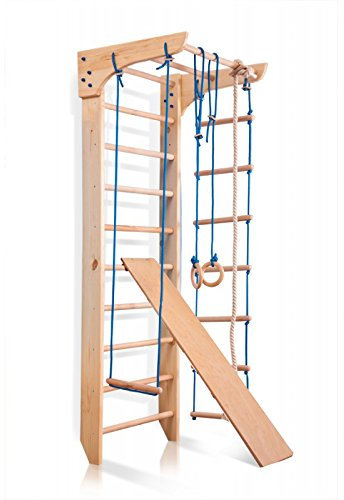 Kletterwand Sprossenwand Turnwand Kinder-5-220 Fitness Sportgerät Klettergerüst Holz