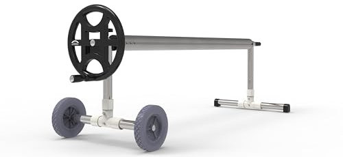 International Pool Protection Enrollador de Cubierta de Piscina Basic. Ajustable hasta 4,2m con Tubo de 80mm. ECONÓMICO, Comodo Y FACIL DEMONTAR