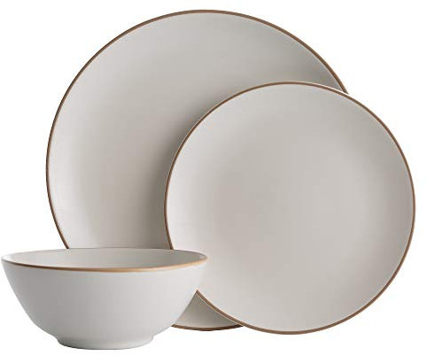 Mason Cash Classic Collection Cream Stoneware 12 Piece Dinner Set