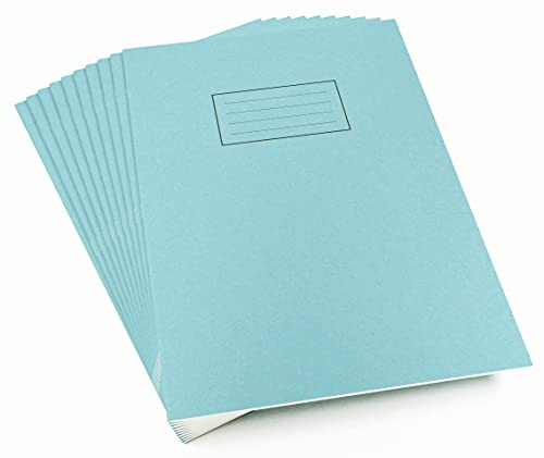 Silvine A4 träningsbok – blå. Linjerade 7 mm fyrkanter, 80 sidor [Paket med 10]