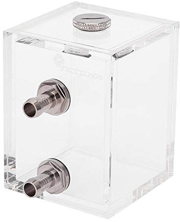 Computer Wassergekühlter Tank, 200 ml volltransparenter Acryl Wasserkühltank, DIY PC Wassertank Zubehör
