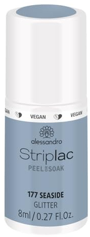 alessandro Striplac - Vernis à ongles UV Seaside - Doux et durable - Facile à enlever grâce à la technologie Peel-Off - Vegan et sans cruauté envers les animaux - 8 ml