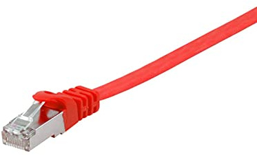 Equip 607627 - Cable de red plano U/FTP (cat. 6A, 0,5 m), color rojo