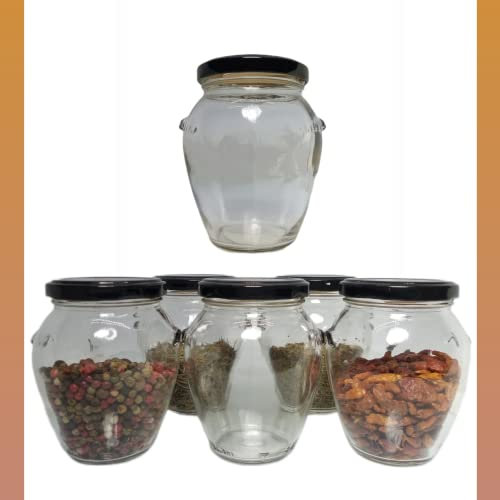 Tarro Cristal 300 ml. Tarros conservas, envases pequeños tapa rosca, potes pequeños, tarritos especias, mini frascos, tarro mermelada, botes cosmética, tarros crema, frascos decoración (6)