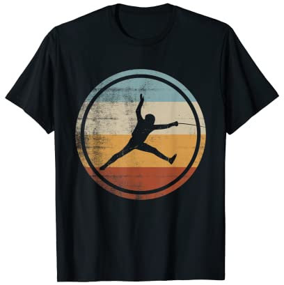 Retro Vintage Fechter Design Fechten T-Shirt