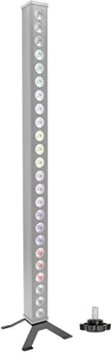 BoomTone DJ Pied pour Barre de LED, Stand barre LED pour maintien vertical, Support de montage métallique noir robuste. Compatible avec les produits ColorPix 24x3W RGB, Skybar V2, Skybar V3.