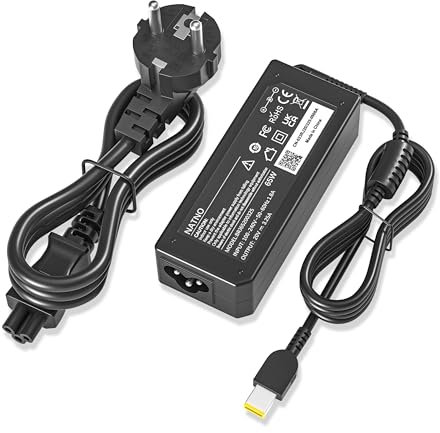Chargeur 65W pour Lenovo Thinkpad T440 T450 T450S T460 T470 T470S T560 E540 E570 L460 L470 X250 X270 G50 G50-80 G500 Z50, X1 Carbon 2nd 3rd 4th, Ideapad Flex 2 3 Ordinateur Portable Alimentation