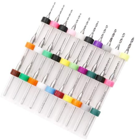 HIQIU 10 Teile/satz PCB Leiterplatte Carbide Bohrer Micro Gravur Bohrer Set Werkzeug (0,3mm bis 1,2mm)