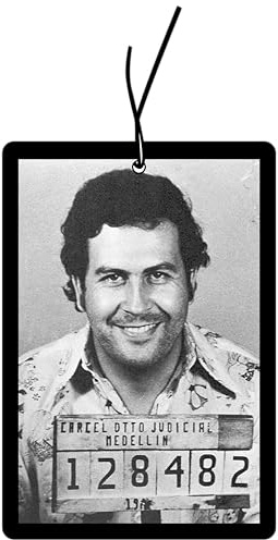 CME.Promo 2x Duftbaum Mit Pablo Escobar Motiv, Duftspender, Auto Tuning, Lufterfrischer, Duftanhänger Set