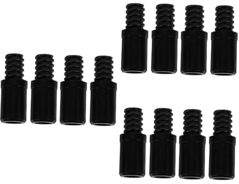 MAGICLULU 12 Stk Wischkopf kunststoffgriff wirbel Adapter Besenstiel mit Gewindeende Spitze für Teleskopstange Französisch Gewindekopf Verbinder Verlängerungsstange Plastik