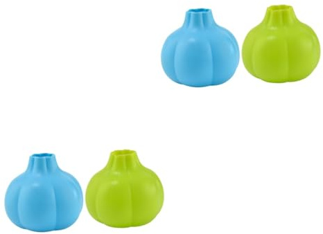 TOPBATHY 4 Pièces Éplucheur D'ail Éplucheurs D'ail En Silicone Enlèvement De La Peau De L'ail Éplucheur à Rouleaux D'ail Légumes Ail Pelé Peler L'ail Outil Rabot Gel De Silice