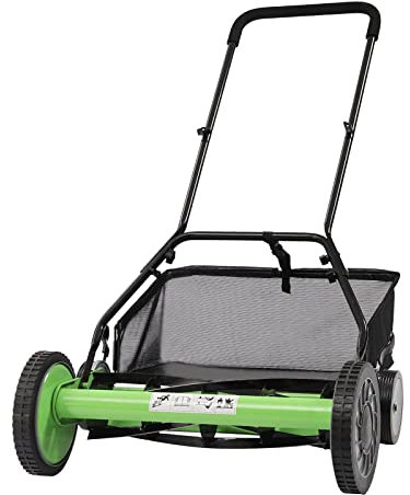 Konfiur Tosaerba a mano, tosaerba manuale con tasca di raccolta, larghezza di taglio 50,8 cm, semovente, tosaerba manuale per ville parchi giardini