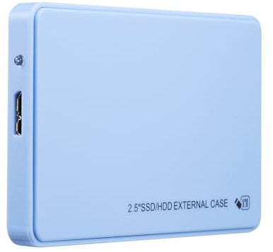 NQYZZFA Dischi rigidi Esterni Portatili in Alluminio da 2,5 '' da 500 GB 1 TB 2 TB 4 TB 8 TB USB 3.0 HDD Archiviazione di Backup per PC, Desktop, Mac, MacBook, TV,4TB,Blue