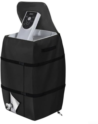 HOgardenME Wasserheizung Pumpenabdeckung 43 x 38 x 54 cm Wasserheizung Pumpe Abdeckung schwarz Spa Heizungspumpenabdeckung wasserdicht Poolpumpe Abdeckung Pumpen Schutzhülle