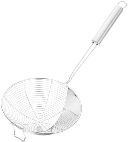 MAGICLULU Multifunctional Oil Filter Ladle Kitchen Strainer Spoon Metal Filter Spoon