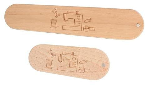 SHINEOFI 2pcs Tailors Clapper for Quilting Wooden Fabric Pressing Tool for Ironing Sewing Tools Scale for Tailors Craftsmanship