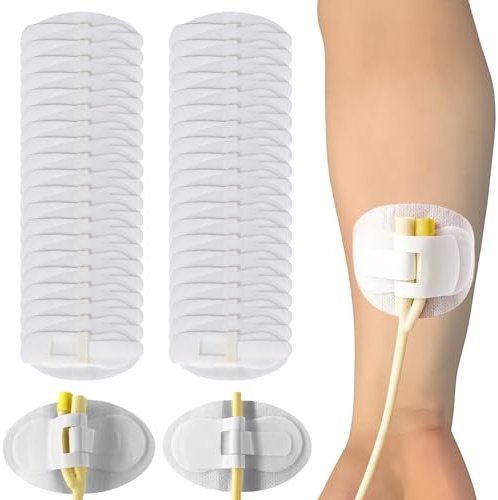 20Stück Foley-Katheter-Stabilisierungsgerät, selbstklebender Katheter, Harnbeinbeutel, Beinbandhalter, Katheterzubehör für Einzel-/Doppelschlauch, G-Sonde und Ernährungssonde an Ort und Stelle