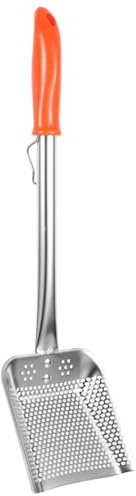 UTHCLO Espumadera De Acero Inoxidable Mango De Cucharón Filtrante Para Cocinar Colador De Cocina Diseño De Malla Fina Para Freír y Escurrir Utensilio Práctico y Duradero