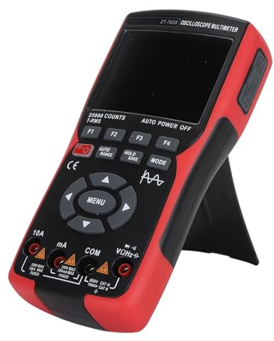 FTVOGUE Osciloscopio de Mano Versátil Generador de Señales Multímetro 25000 Recuentos de Doble Canal para Estudiantes de Ingeniería Manual de Usuario Incluido