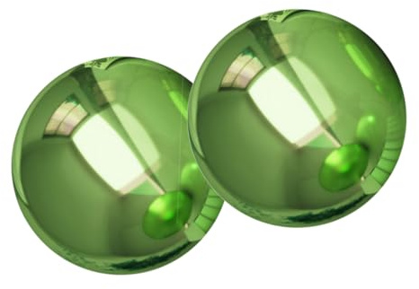 JOINPAYA 2 Piezas Bola Reflectante Inoxidable para Esfera Espejo Pulida de Decoración de Gazing Ball para Fotografía y Color Verde Joyas