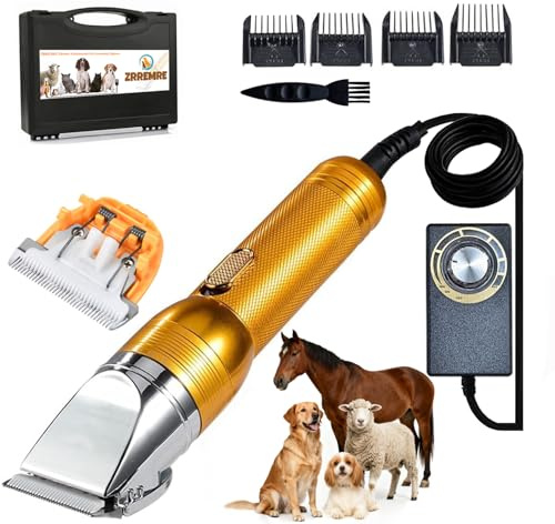 ZRREMRE Dog Grooming Clippers,Heavy Duty Sheep Shears,36V Horses Trimmers