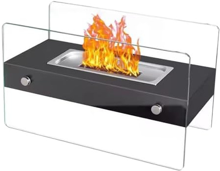 Focolare Interno,Alcool Rettangolare Da 34.8 Centimetri,Braciere Per Patio | Paravento In Adatto Per Per Esterno Patio Interno Campeggio Terrazza Balcone Giardino E Casa