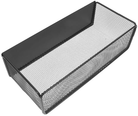 OFFSCH Black Iron Magnetic Storage Basket for Fridge Side Door | Large Capacity, Kitchen and Washing Machine Use, Space Saving Versatile Application