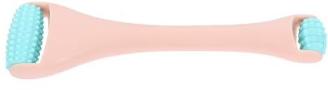 jojofuny Doppelkopf mit Ergonomischem Design Silikon Gesichtsmassagegerät und Einzigartiger Form Einfacher Reinigung zur Hautstraffung zur Gesichts und Augenmassage
