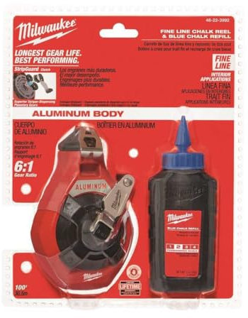 Milwaukee Elec Tool 48-22-3992 Chalk/Rl Set F in 100'Blu