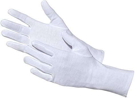 Jah Baumwollhandschuh Standard weiß – waschbar & lebensmittelgeeignet – für Lebensmittelhandling, Service & Verpackung