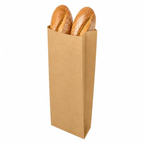 Palucart® 200 Sacchetti di Carta per Alimenti colore Avana, misura 22x44 cm, Buste in carta Kraft per Trasporto di Cibi e Oggetti - M