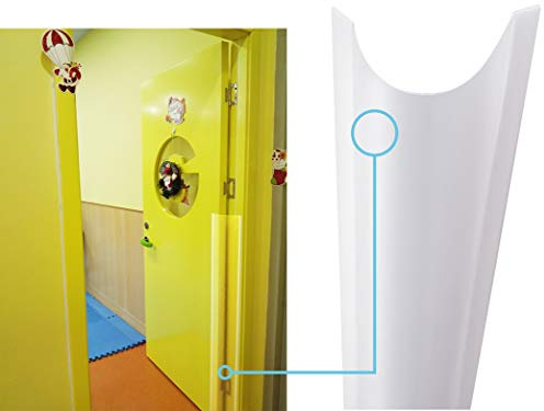 AILUOQI Finger Pinch Protector Guards for Home, Inside, Outside, Flush Door Hinges, Gates and Pivot Doors. Door Shield Guards for Kids. Roll-up Design 47.2H, 6.7W
