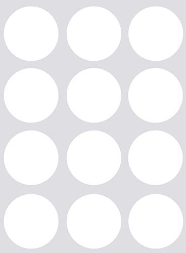 Etiketten Weiß 38 mm Sticker – Aufkleber zur Farbcodierung Größe 3,8 cm Klebepunkte 180 Vorteilspack von Royal Green