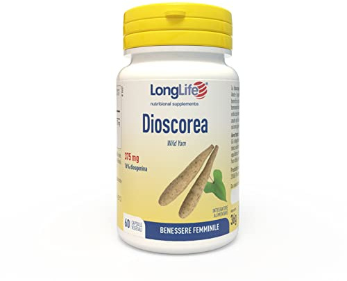 LongLife® Dioscorea | Estratto titolato al 16% in diosgenina | Supporto menopausa e ciclo mestruale | Funzionalità articolare e digestiva | Fino a 2 mesi di trattamento | Vegano e senza glutine