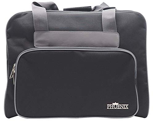 Phönix Taschen für Nähmaschinen 45x21x37cm und Overlockmaschinen 39x32x36cm (Schwarz, Nähmaschinentasche)