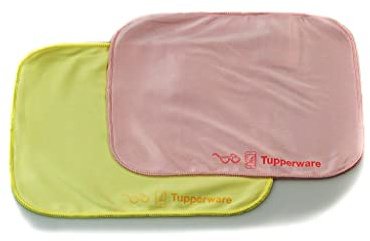 Tupperware Transparente Pro Faser gelb + pink - hergestellt aus recycelten Materialien