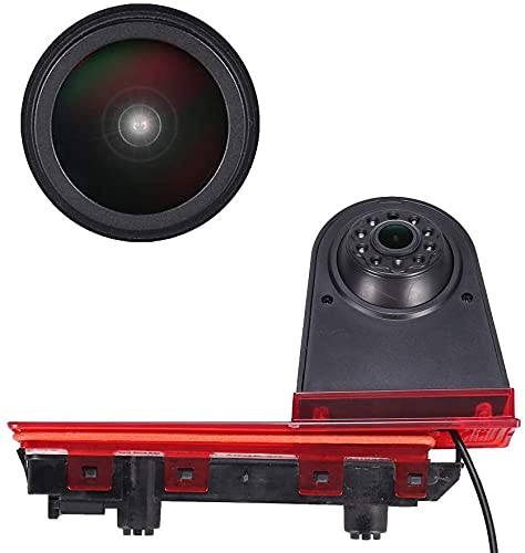 18mm Linse Top Qualität Auto Bremsleuchte Rückfahrkamera Ersatz für T5 Multivan T6 Caravelle Heckklappe Hochdach 3.Bremslicht Light Brake Stoplampe Transporter Business MPV SUV Bus Doppeltüren