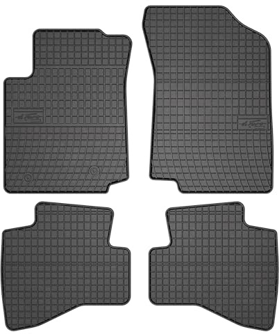 FROGUM EL Toro Gummimatten Ganzjähriges-Set von Autofussmatte Auto Fußmatten für Citroën C1 II 2014-2021, für Peugeot 108 2014-2021, für Toyota Aygo II 2014-2021 | Beständiges Gummi Material