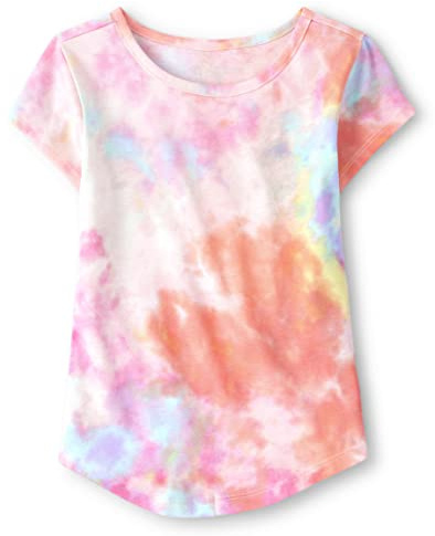 The Children's Place,Shirttail Tee,girls,Pink Sea Salt,Large