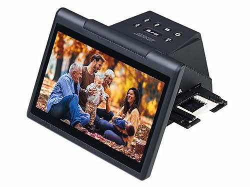 Somikon Stand-Alone-Dia- & Negativscanner, 7/17,8 cm IPS-Display, 22 MP, HDMI
