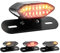 Biqing LED-Motorrad-Rücklicht, 12 V Motorrad-Rücklichter, integrierte Lauflampe, Bremslicht, Blinker, Kennzeichenbeleuchtung mit Halterung für Motorrad, Straßenrad, Cruiser, Chopper (rauchige