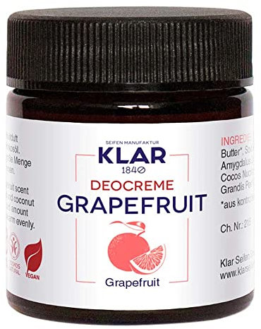 Klar Seifen Deocreme - Grapefruit, 30ml (10e Pack)