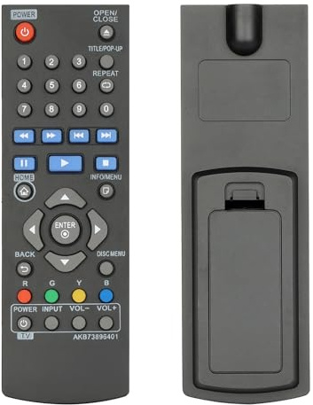 Telecomando AKB73896401 Compatibile Con LG Lettore DVD/Blu-Ray Disc BP250 BD640 BP135N BP135W BP300 BP145 BP155N BP200 BPM34 BPM35 P255N BP340 BP350 Sostituzione Controllore